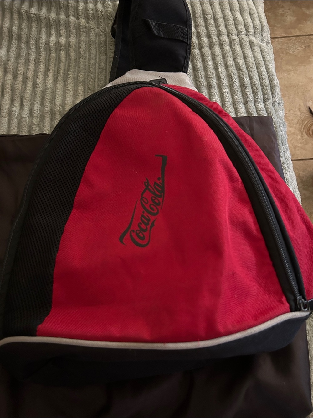 Coca Cola Red and Black Crossbody Sling Bag